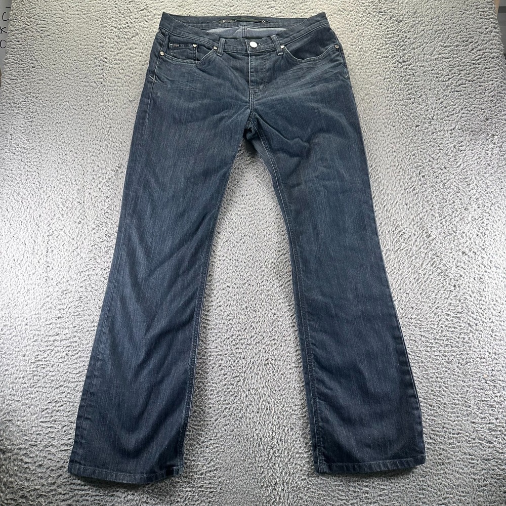 Joe's Jeans Mens 33x33 Blue Cotton Denim Straightโ Workwear Dark Wash Stretch